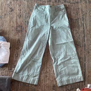 Blue high waisted wide leg pants